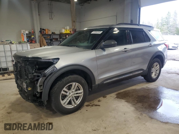 2022 Ford Explorer XLT with VIN 1FMSK8DH4NGB25448, listed as a Copart auction lot 53880595 with 61,705 mi miles and Salvage Title. Bid and sale history available at DreamBid. Image 1.