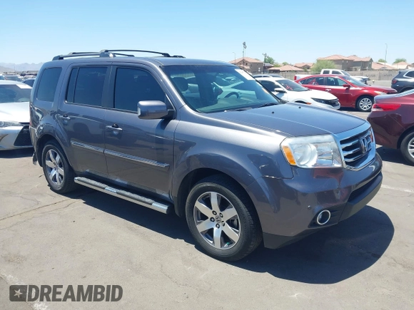 2014 Honda Pilot Touring z VIN 5FNYF4H90EB033259, wystawiony jako IAAI lot #42287774 z przebiegiem 115 416 mil mil oraz . Historia ofert i sprzedaży dostępna na DreamBid. Obrazek 1.