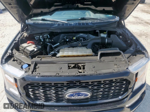 2021 Ford F-150 XL with VIN 1FTEW1EP9MFB94496, listed as a Copart auction lot 59283315 with 30,753 mi miles and Salvage title. Bid and sale history available at DreamBid. Image 11.