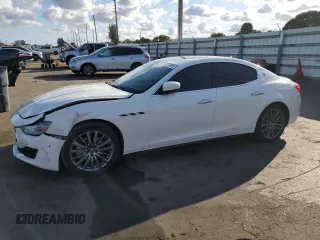 2018 Maserati Ghibli with VIN ZAM57XSA4J1277063, listed as a Copart auction lot 44139645 with 63,844 mi miles and Salvage Title. Bid and sale history available at carsss.com. Image 1.