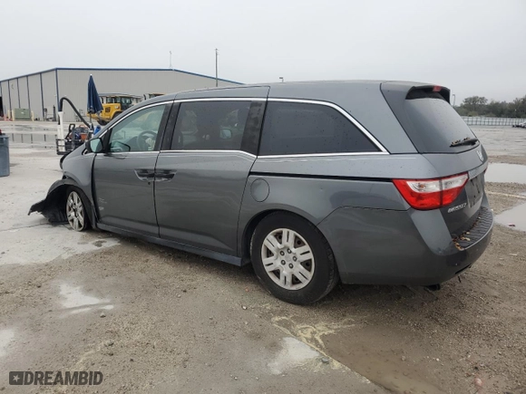 2013 Honda Odyssey LX with VIN 5FNRL5H25DB028790, listed as a Copart auction lot 46675685 with 219,064 mi miles and Salvage Title. Bid and sale history available at carsss.com. Image 2.