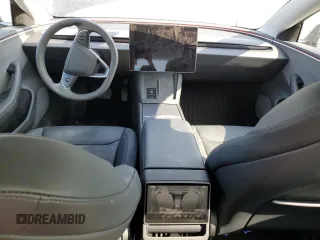 2025 Tesla Model 3 Long Range with VIN 5YJ3E1EA1SF904045, listed as a Copart auction lot 55382675 with 6,270 mi miles and Salvage title. Bid and sale history available at DreamBid. Image 8.