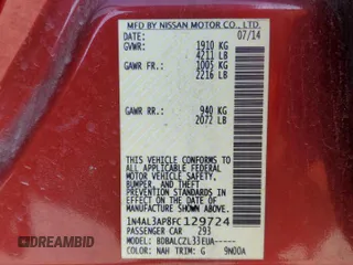 2015 Nissan Altima 2.5 z VIN 1N4AL3AP8FC129724, wystawiony jako Copart lot #45567695 z przebiegiem 178 142 mil mil oraz Szkoda całkowita • Salvage title. Historia ofert i sprzedaży dostępna na DreamBid. Obrazek 12.