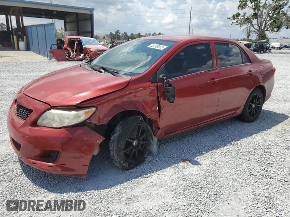 2009 Toyota Corolla with VIN JTDBL40E79J035516, listed as a Copart auction lot 55208005 with 192,271 mi miles and Salvage Title. Bid and sale history available at carsss.com. Image 1.