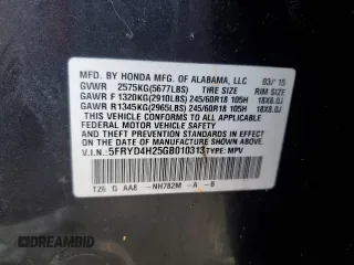2016 Acura MDX with VIN 5FRYD4H25GB010313, listed as a Copart auction lot 46729375 with 145,118 mi miles and Salvage Title. Bid and sale history available at carsss.com. Image 15.