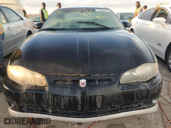2002 Chevrolet Monte Carlo SS with VIN 2G1WX15K429191431, listed as a Copart auction lot 74256374 with 0 mi miles and Non Repairable. Bid and sale history available at carsss.com. Image 5.