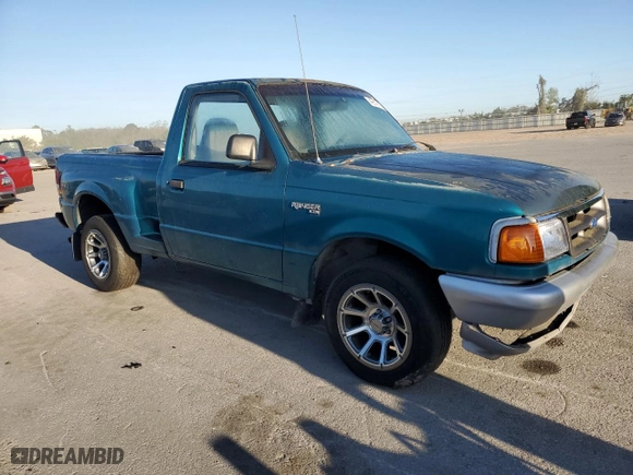1996 Ford Ranger XL with VIN 1FTCR10A6TPA25997, listed as a Copart auction lot 49815615 with 139,601 mi miles and Salvage Title. Bid and sale history available at carsss.com. Image 4.