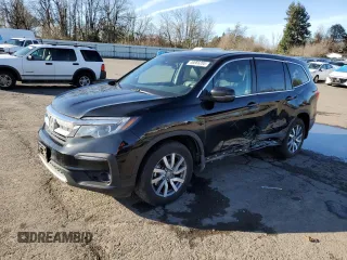 2019 Honda Pilot EX-L with VIN 5FNYF6H5XKB018806, listed as a Copart auction lot 46866285 with 74,625 mi miles and Salvage Title. Bid and sale history available at carsss.com. Image 1.