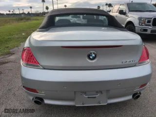 2006 BMW 6 Series 650Ci with VIN WBAEK13406CN72159, listed as a Copart auction lot 75078214 with 0 mi miles and Salvage Title. Bid and sale history available at carsss.com. Image 6.