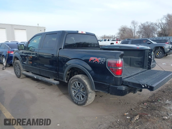2013 Ford F-150 XL with VIN 1FTFW1ET4DFB66722, listed as a IAAI auction lot 41691976 with 160,634 mi miles. Bid and sale history available at carsss.com. Image 3.