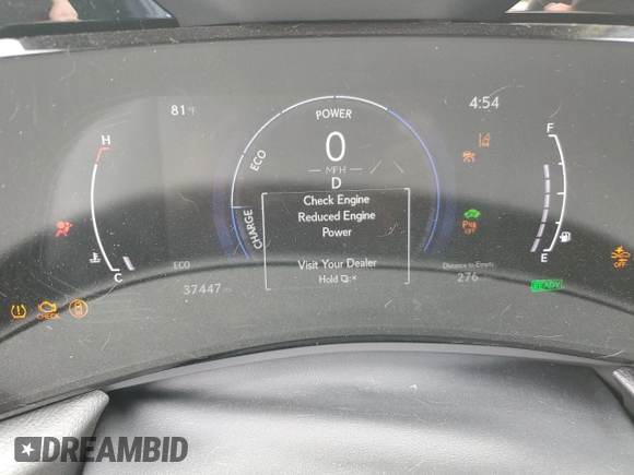 2022 Lexus NX 350h Luxury with VIN JTJHKCEZ0N2003737, listed as a Copart auction lot 56185694 with 37,447 mi miles and Salvage Title. Bid and sale history available at DreamBid. Image 9.