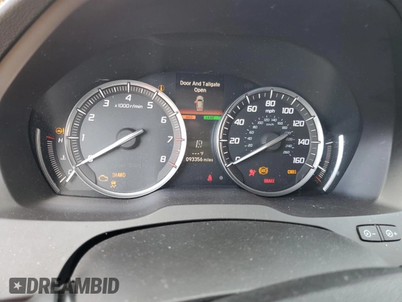 2015 Acura MDX Advance/Entertainment Pkg with VIN 5FRYD4H88FB026699, listed as a Copart auction lot 46466375 with 93,356 mi miles and Salvage Title. Bid and sale history available at carsss.com. Image 9.
