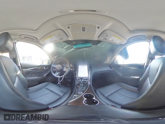 2018 Infiniti Q50 Luxe with VIN JN1EV7AP6JM351908, listed as a Copart auction lot 58056805 with 72,363 mi miles and Salvage title. Bid and sale history available at DreamBid. Image 14.