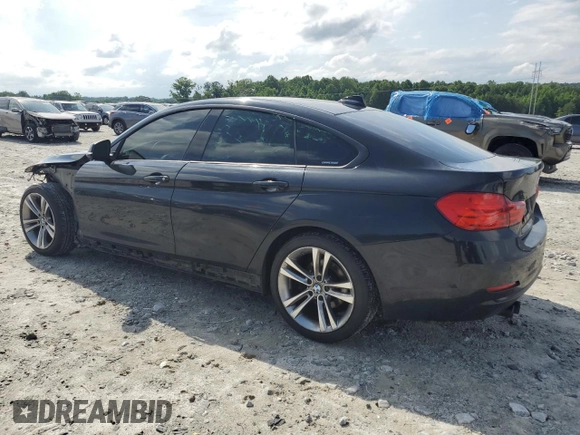 2017 BMW 4 Series 430i with VIN WBA4F7C55HG438142, listed as a Copart auction lot 58359095 with 87,940 mi miles and Salvage title. Bid and sale history available at DreamBid. Image 2.