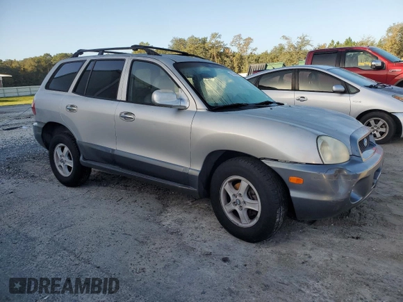 2004 Hyundai Santa Fe GLS with VIN KM8SC13EX4U633614, listed as a Copart auction lot 78379484 with 0 mi miles and Salvage Title. Bid and sale history available at carsss.com. Image 4.