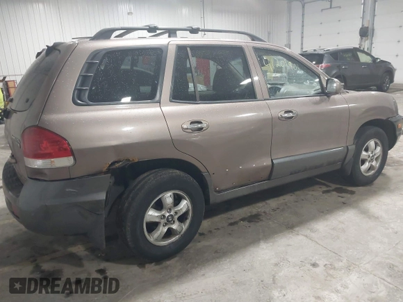 2005 Hyundai Santa Fe GLS with VIN KM8SC73E35U007942, listed as a IAAI auction lot 41201901 with 184,437 mi miles. Bid and sale history available at carsss.com. Image 6.