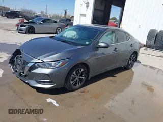 2022 Nissan Sentra SV with VIN 3N1AB8CVXNY292096, listed as a IAAI auction lot 41770568 with 27,699 mi miles. Bid and sale history available at carsss.com. Image 2.