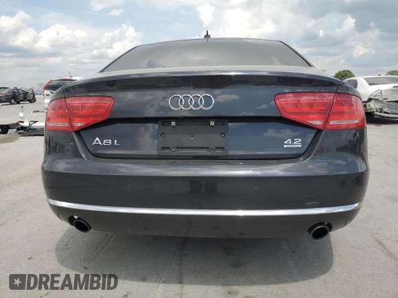 2011 Audi A8 with VIN WAURVAFD2BN004871, listed as a Copart auction lot 55208355 with 167,356 mi miles and Salvage title. Bid and sale history available at DreamBid. Image 6.