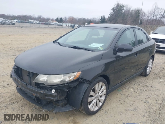 2013 Kia Forte SX with VIN KNAFW4A37D5701178, listed as a IAAI auction lot 41796171 with 187,086 mi miles. Bid and sale history available at carsss.com. Image 2.