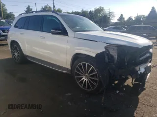 2021 Mercedes-Benz GLS with VIN 4JGFF8GE6MA411374, listed as a Copart auction lot 64849693 with 22,275 mi miles. Bid and sale history available at carsss.com. Image 4.