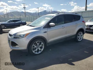 2013 Ford Escape Titanium with VIN 1FMCU0J97DUD92435, listed as a Copart auction lot 54106995 with 142,049 mi miles and Clean Title. Bid and sale history available at carsss.com. Image 1.