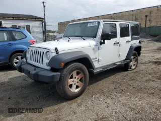2018 Jeep Wrangler JK Unlimited Sport S with VIN 1C4BJWDG6JL814783, listed as a Copart auction lot 48219015 with 97,048 mi miles and Salvage Title. Bid and sale history available at carsss.com. Image 1.