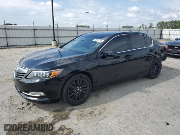 2017 Acura RLX w/Technology Pkg with VIN JH4KC1F5XHC000136, listed as a Copart auction lot 72241244 with 76,499 mi miles and Salvage Title. Bid and sale history available at carsss.com. Image 1.