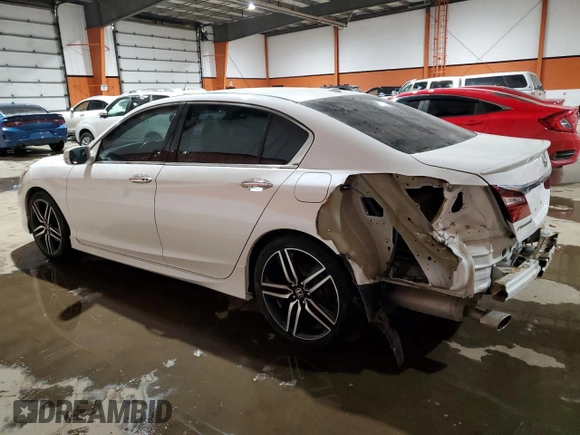 2017 Honda Accord Touring with VIN 1HGCR3F91HA802106, listed as a Copart auction lot 44224265 with 145,243 mi miles and Salvage title. Bid and sale history available at DreamBid. Image 2.
