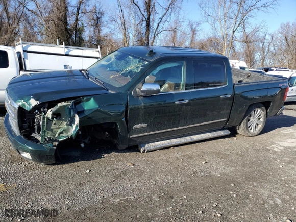 2015 Chevrolet Silverado 1500 High Country with VIN 3GCUKTEC3FG165738, listed as a Copart auction lot 45347875 with 279,954 mi miles and Salvage Title. Bid and sale history available at carsss.com. Image 1.