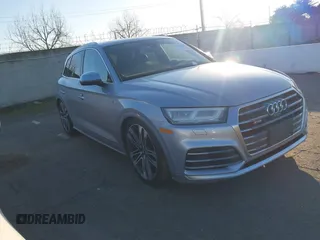 2018 Audi SQ5 Prestige with VIN WA1C4AFY2J2026510, listed as a IAAI auction lot 41410057 with 1 mi miles. Bid and sale history available at carsss.com. Image 1.