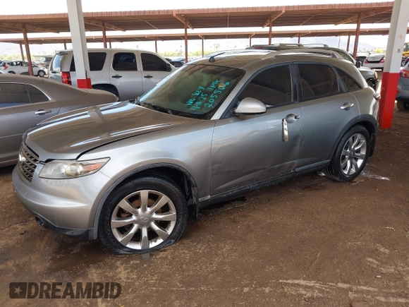 2007 Infiniti FX with VIN JNRAS08W97X205566, listed as a IAAI auction lot 42034778 with 193,183 mi miles and . Bid and sale history available at DreamBid. Image 2.