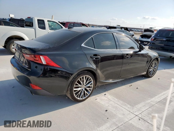 2014 Lexus IS 250 with VIN JTHBF1D27E5031814, listed as a Copart auction lot 58411275 with 134,491 mi miles and Salvage title. Bid and sale history available at DreamBid. Image 3.