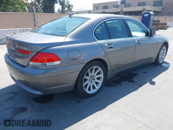2003 BMW 7 Series 745i with VIN WBAGL63443DP63205, listed as a IAAI auction lot 42682836 with 103,551 mi miles and . Bid and sale history available at DreamBid. Image 4.