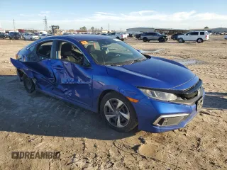 2020 Honda Civic LX with VIN 2HGFC2F65LH575074, listed as a Copart auction lot 43221205 with Not provided miles and Salvage title. Bid and sale history available at DreamBid. Image 4.