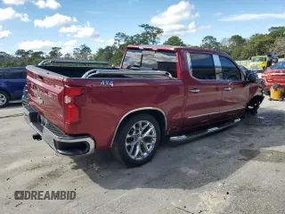 2020 Chevrolet Silverado 1500 LTZ with VIN 1GCUYGELXLZ153782, listed as a Copart auction lot 46898005 with 87,331 mi miles and Non Repairable. Bid and sale history available at DreamBid. Image 3.