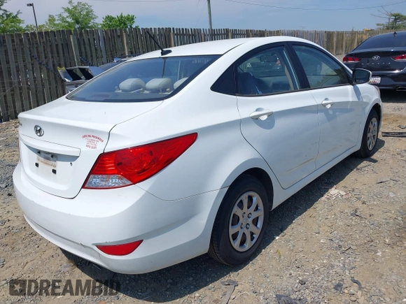 2013 Hyundai Accent GLS with VIN KMHCT4AEXDU532291, listed as a IAAI auction lot 42115374 with 179,848 mi miles and . Bid and sale history available at carsss.com. Image 4.