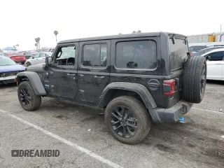 2024 Jeep Wrangler Sahara with VIN 1C4RJXP6XRW168603, listed as a Copart auction lot 59056565 with 5,625 mi miles and Non repairable. Bid and sale history available at DreamBid. Image 2.