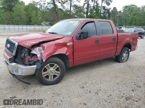 2008 Ford F-150 XL with VIN 1FTRW12W68KC50324, listed as a Copart auction lot 51295895 with 341,067 mi miles and Salvage Title. Bid and sale history available at carsss.com. Image 1.