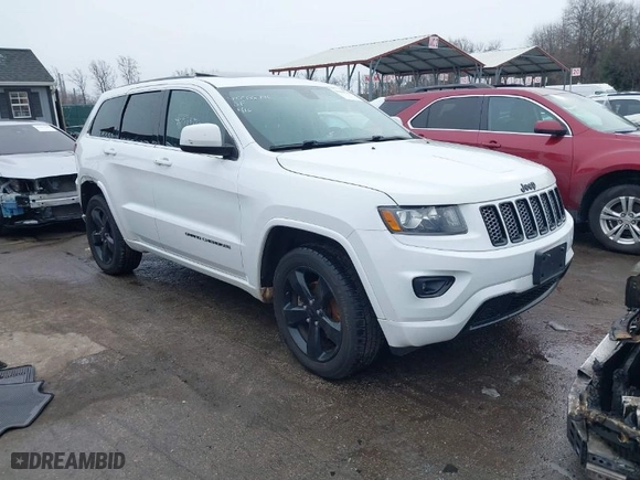 2015 Jeep Grand Cherokee Altitude with VIN 1C4RJFAG7FC954853, listed as a IAAI auction lot 40988796 with 107,002 mi miles. Bid and sale history available at carsss.com. Image 1.