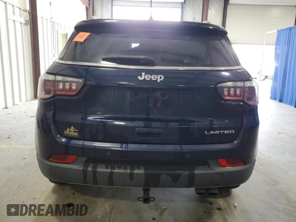 2019 Jeep Compass Limited with VIN 3C4NJCCB8KT649391, listed as a Copart auction lot 53990375 with 94,716 mi miles and Clean title. Bid and sale history available at DreamBid. Image 6.