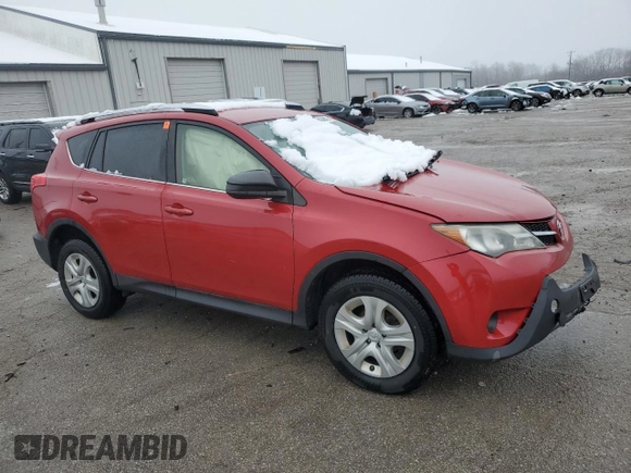 2013 Toyota RAV4 LE with VIN JTMZFREV9DD005260, listed as a Copart auction lot 44348425 with 223,991 mi miles and Salvage Title. Bid and sale history available at DreamBid. Image 4.