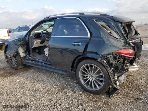 2020 Mercedes-Benz GLE with VIN 4JGFB4JE3LA220443, listed as a Copart auction lot 43706805 with 0 mi miles and Salvage Title. Bid and sale history available at carsss.com. Image 2.