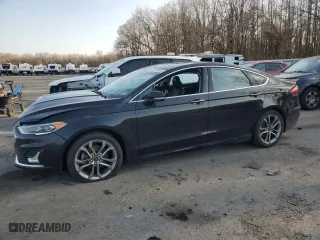 2020 Ford Fusion Hybrid Titanium with VIN 3FA6P0RU1LR139527, listed as a Copart auction lot 47348495 with 75,405 mi miles and Salvage Title. Bid and sale history available at carsss.com. Image 1.