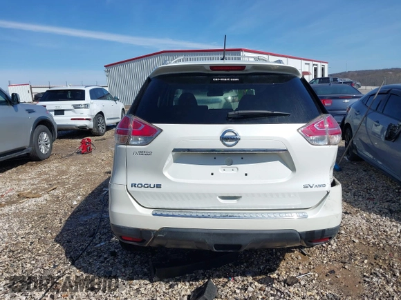 2016 Nissan Rogue SV with VIN KNMAT2MV6GP648053, listed as a IAAI auction lot 41536017 with 127,951 mi miles and . Bid and sale history available at carsss.com. Image 16.