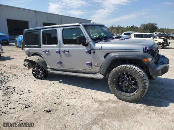 2021 Jeep Wrangler Unlimited Sport S with VIN 1C4HJXDN1MW527949, listed as a Copart auction lot 47045385 with 90,352 mi miles and Non Repairable. Bid and sale history available at carsss.com. Image 4.