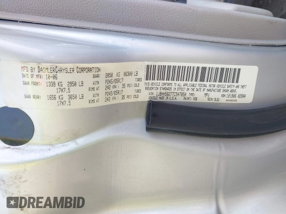 2007 Jeep Commander Limited с VIN 1J8HH58277C547850, выставлен на аукционе IAAI как лот 42387730 с пробегом 214 538 миль миль и . История ставок и продаж доступна на DreamBid. Изображение 9.