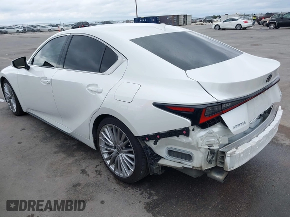 2022 Lexus IS 300 z VIN JTHDA1D23N5121856, wystawiony jako IAAI lot #41146026 z przebiegiem 58 937 mil mil oraz . Historia ofert i sprzedaży dostępna na DreamBid. Obrazek 3.