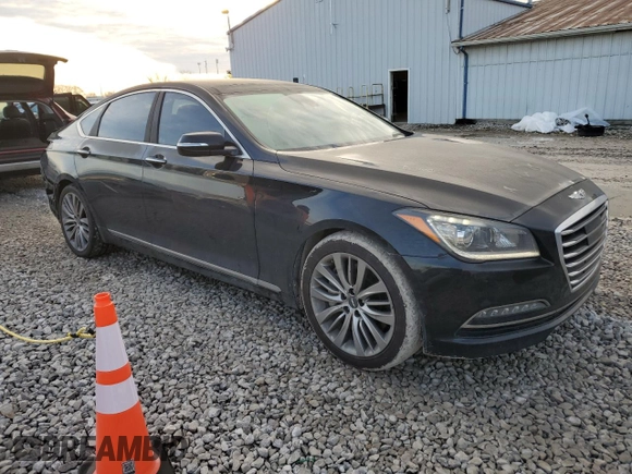 2017 Genesis G80 Ultimate z VIN KMHGN4JF5HU173426, wystawiony jako Copart lot #85953654 z przebiegiem 125 389 mil mil oraz Szkoda całkowita • Salvage title. Historia ofert i sprzedaży dostępna na DreamBid. Obrazek 4.