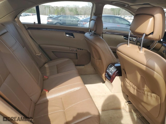 2009 Mercedes-Benz S-Class 5.5L V8 with VIN WDDNG71XX9A262756, listed as a Copart auction lot 44528295 with 80,649 mi miles and Salvage Title. Bid and sale history available at carsss.com. Image 10.