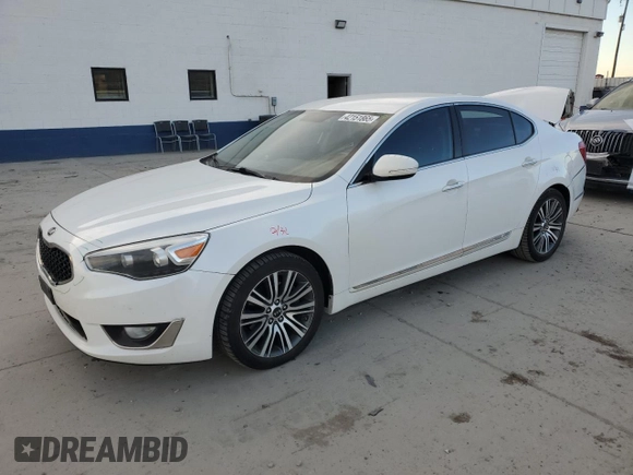 2014 Kia Cadenza Premium with VIN KNALN4D7XE5167048, listed as a Copart auction lot 42151865 with 101,231 mi miles and Salvage Title. Bid and sale history available at carsss.com. Image 1.